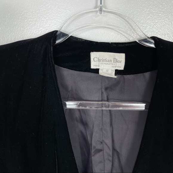 Vintage Christian Dior Separates velvet blazer/jacket - Picture 3 of 7